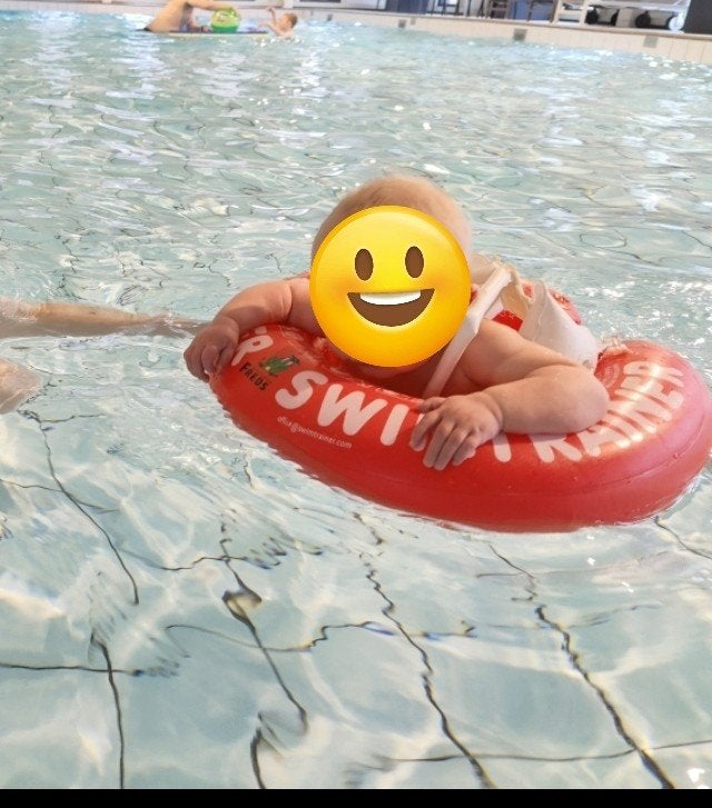 Zwembadje Swimtrainer Classic Rood - Zwemtrainer voor baby's, Zwembandjes, Ophalen of Verzenden, Handgrepen, Gebruikt