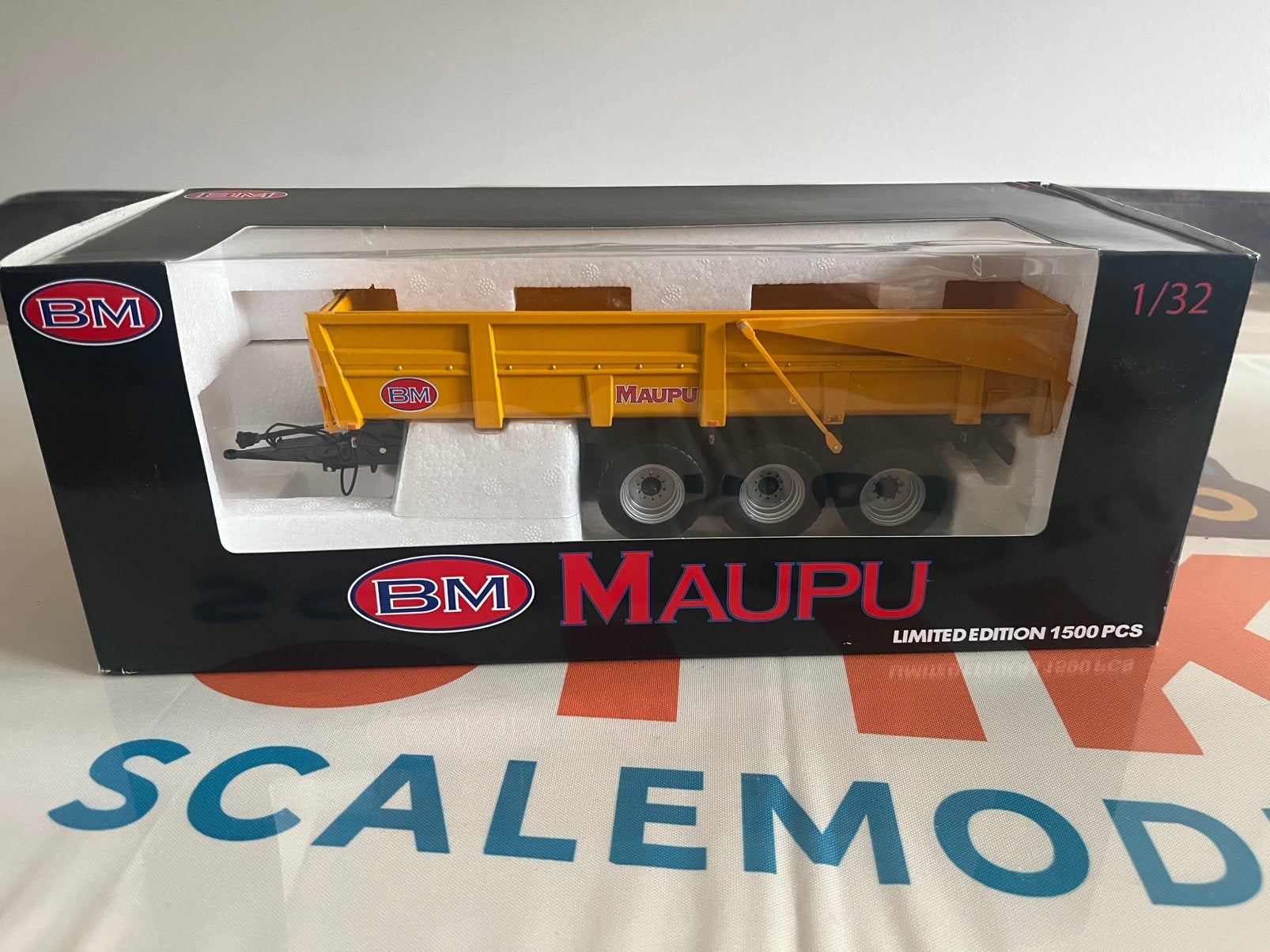 Maupu TDM 23 TS kieper geel limited edtion Replicagri, Ophalen of Verzenden, Nieuw, Tractor of Landbouw, Overige merken