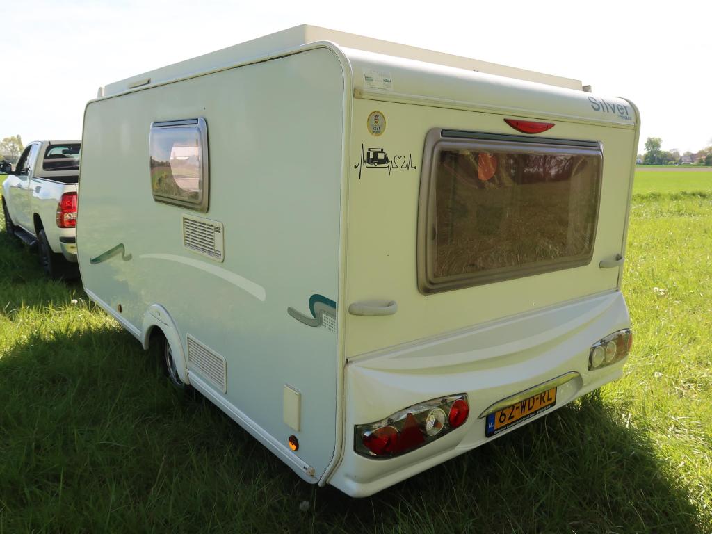 Trigano Silver 340 / voortent / zakluifel, Caravans en Kamperen, Caravans, Trigano, Schokbreker, Dwarsbed, Bedrijf