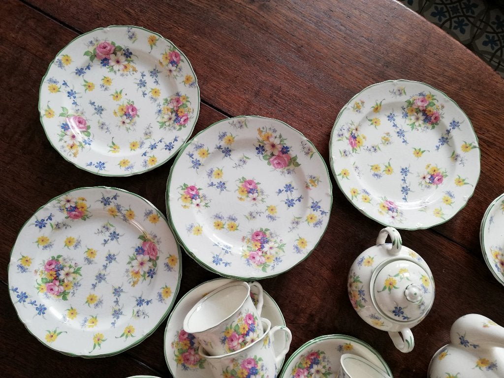 Midwinter Burslem, 8 pers theeservies en 12 bordjes, Ophalen