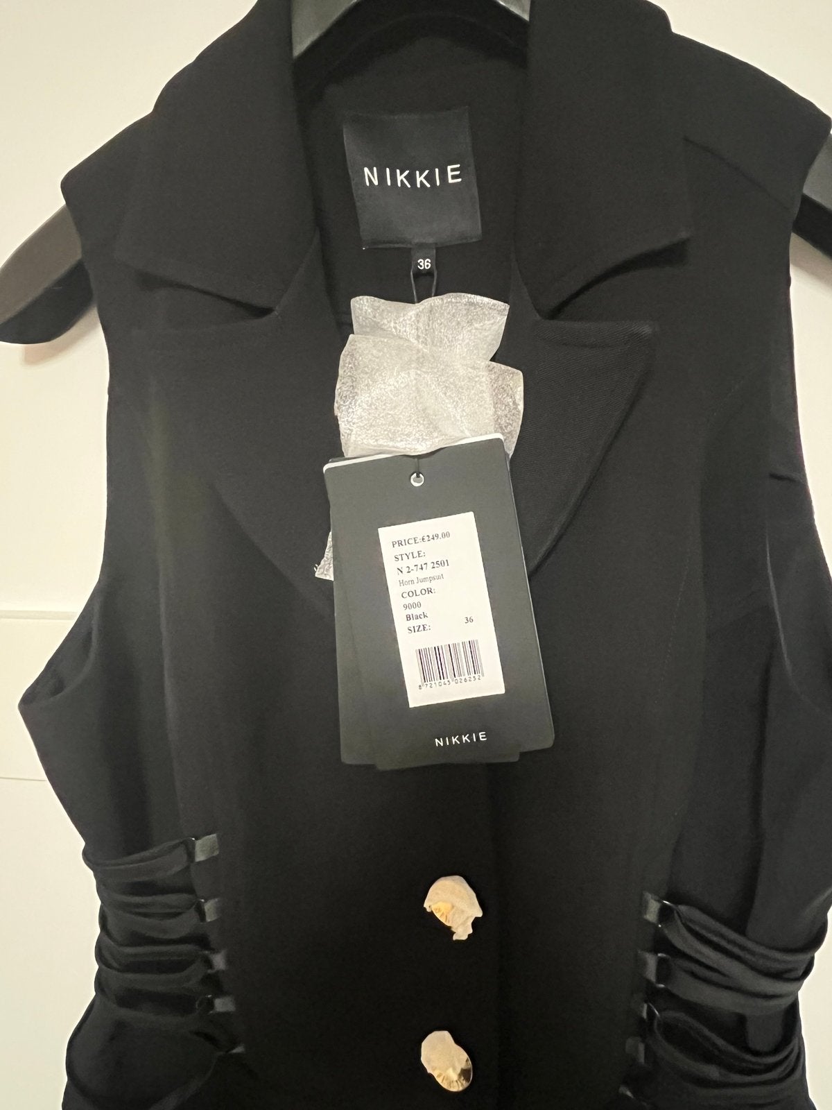 Nikkie Jumpsuit Zwart Maat 36 (S) Nieuw met kaartjes, Kleding | Dames, Ophalen of Verzenden, Nieuw, Maat 36 (S), Zwart