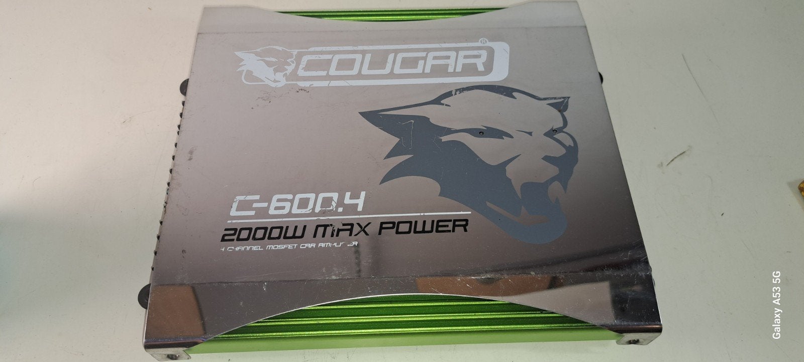 Cougar C-600.4 4-kanaals auto-versterker 2000W MOSFET, Auto diversen, Autoradio's, Ophalen of Verzenden