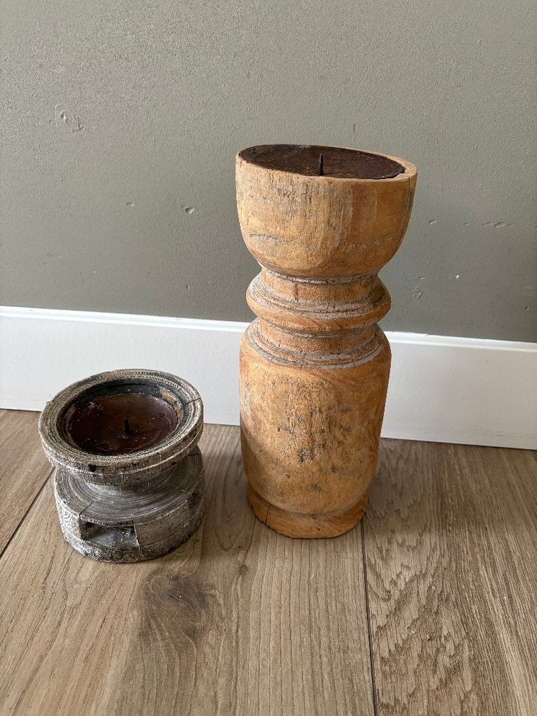 Hoffz Riviera Kandelaar, Huis en Inrichting, Woonaccessoires | Kandelaars en Kaarsen, Ophalen of Verzenden, Nieuw, Hout, Minder dan 25 cm