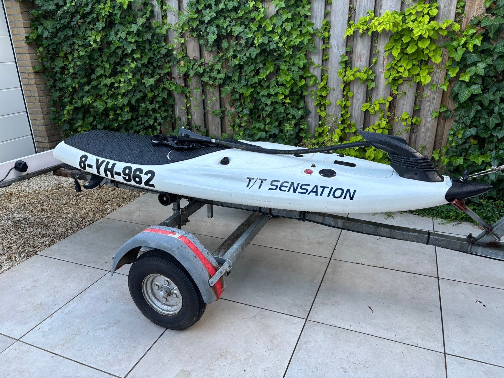 PowerSki Jetboard 330cc (45 pk) met trailer, Watersport en Boten, Golfsurfen, Ophalen, Gebruikt, Overige typen