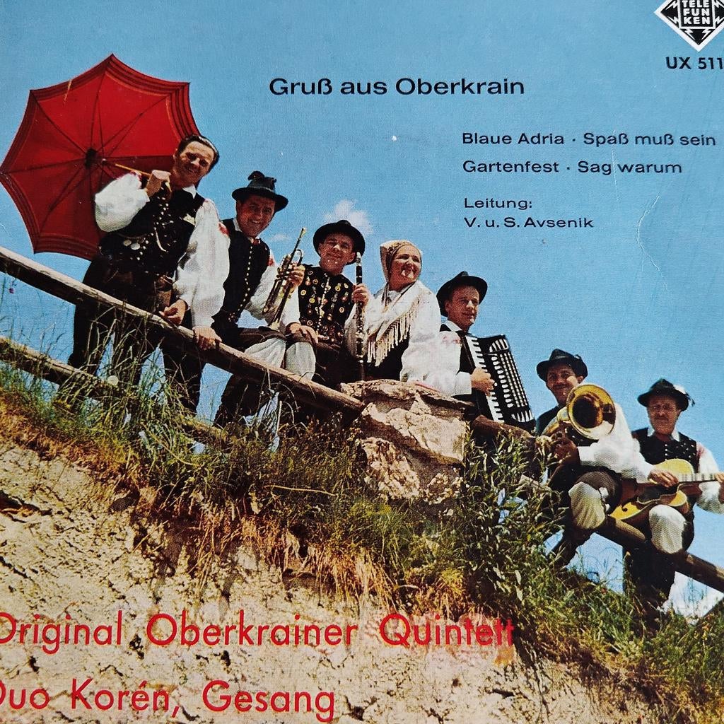 Original Oberkrainer Quintett - Gruss aus Oberkrain, Ophalen of Verzenden, Gebruikt, 7 inch