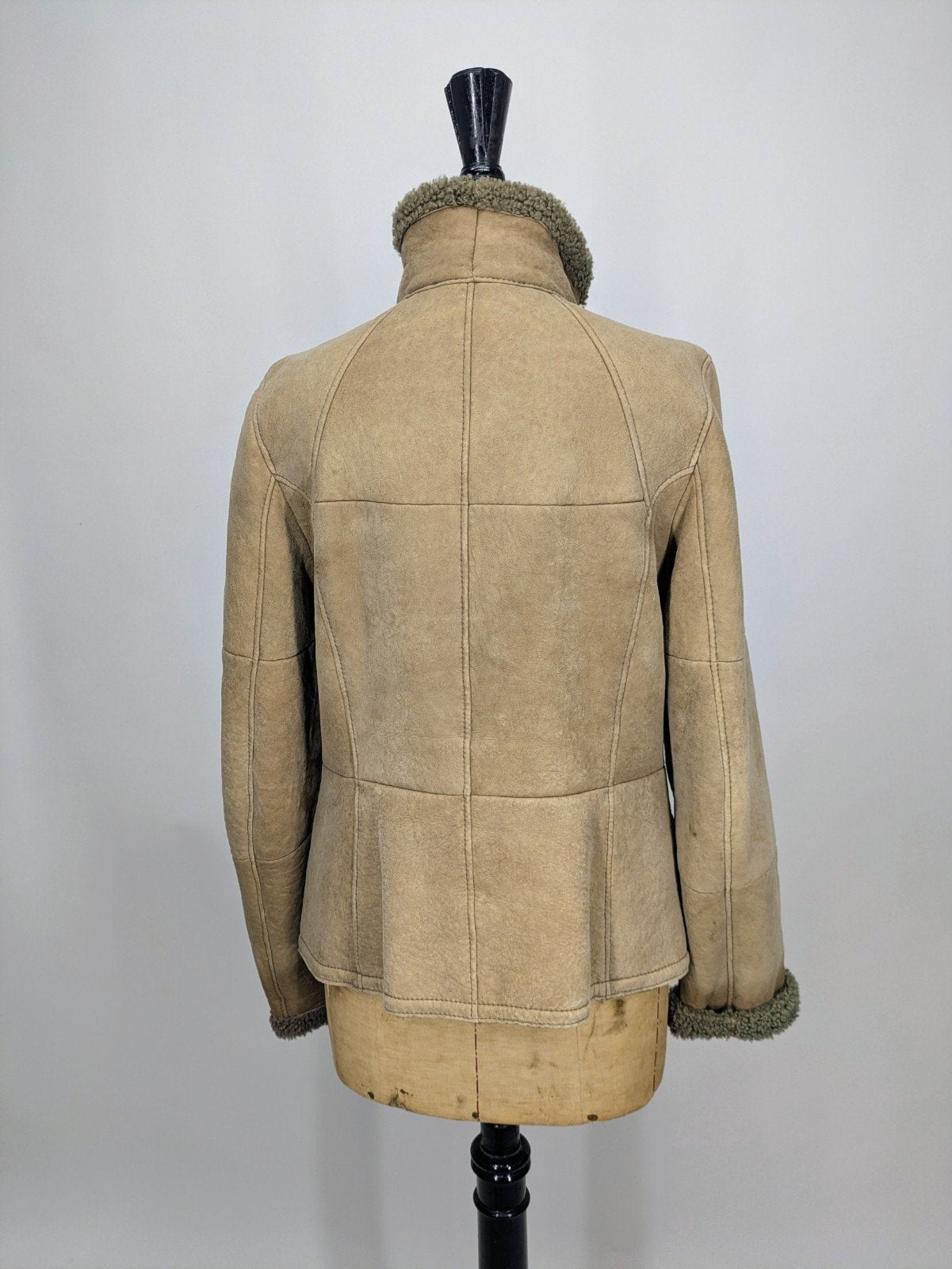 Christ vintage jas  beige/groen, Info@christ.eu, Beige, Maat 42/44 (L), Am Bahndamm 1, 72581 Dettingen an der Erms, Duitsland