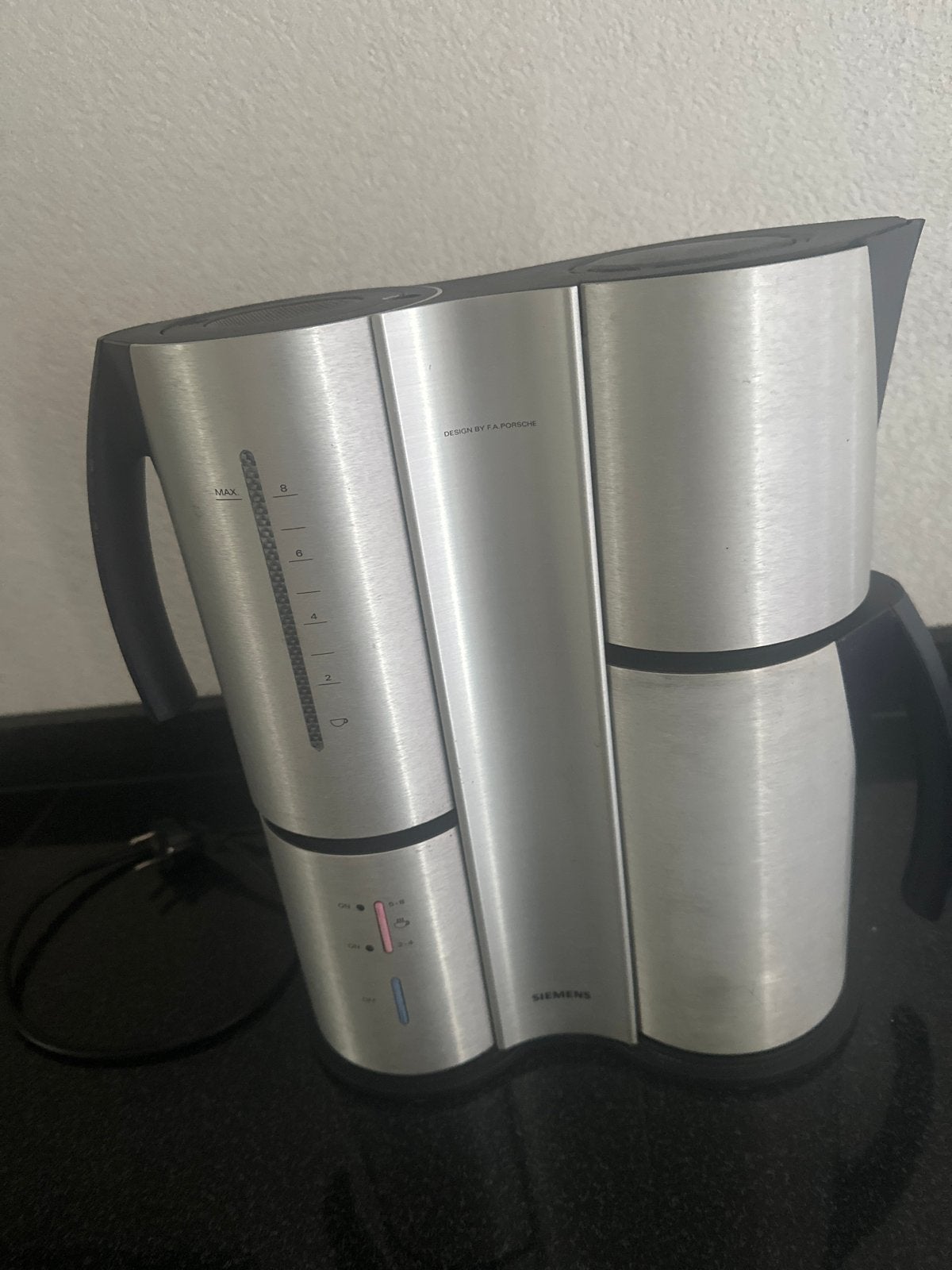 Siemens koffiezetapparaat - Design by F.A. Porsche, Koffiemachine, Gemalen koffie, Ophalen of Verzenden, Zo goed als nieuw