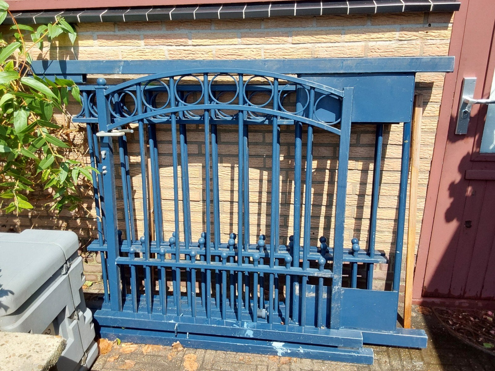 sierlijke ijzeren hek poort, Ophalen, 100 tot 150 cm, IJzer, 200 cm of meer