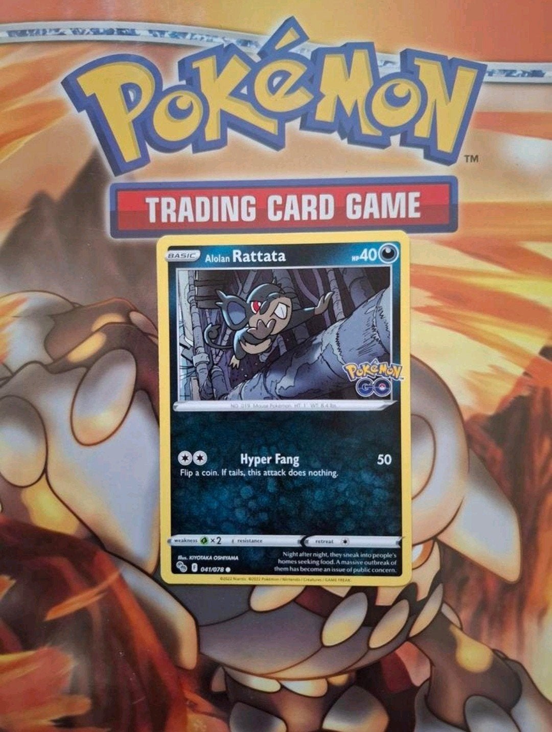 Alolan rattata 041/078 Pokemon Go set, Ophalen of Verzenden, Gebruikt, Losse kaart