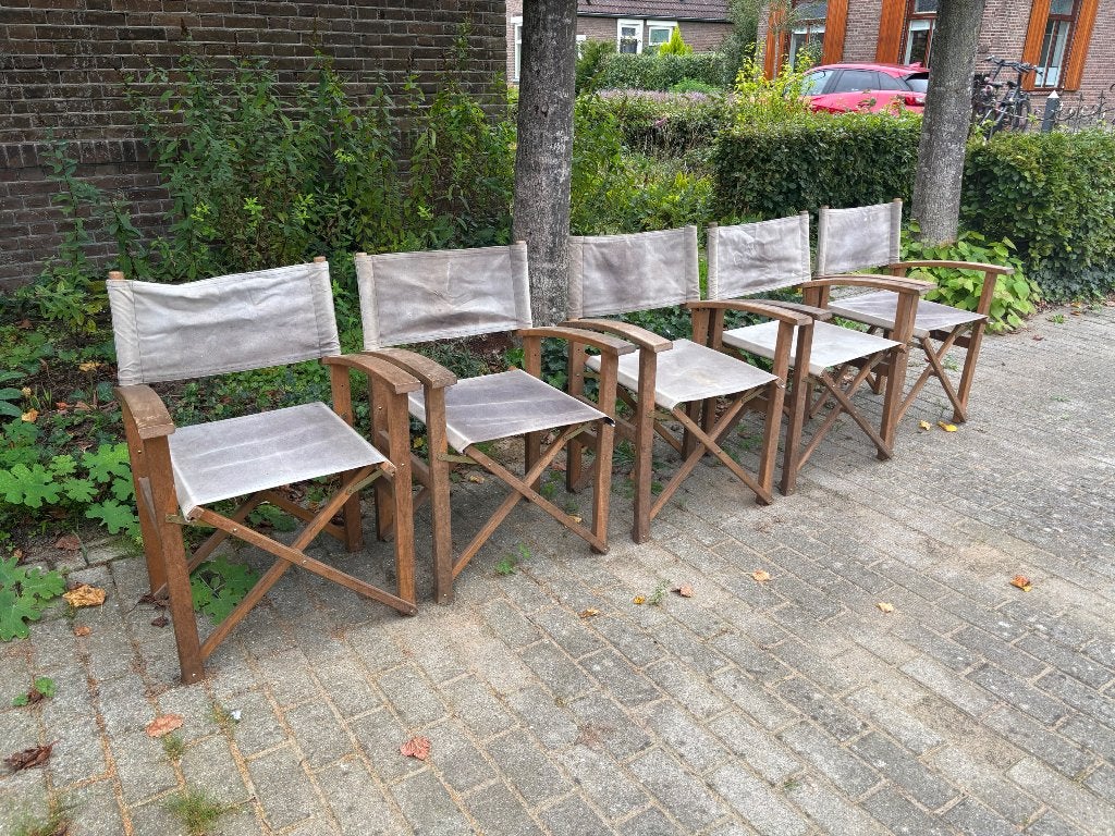 Regisseur stoel regisseurstoel gratis, Huis en Inrichting, Ophalen, Hout, Gebruikt, Klapstoel