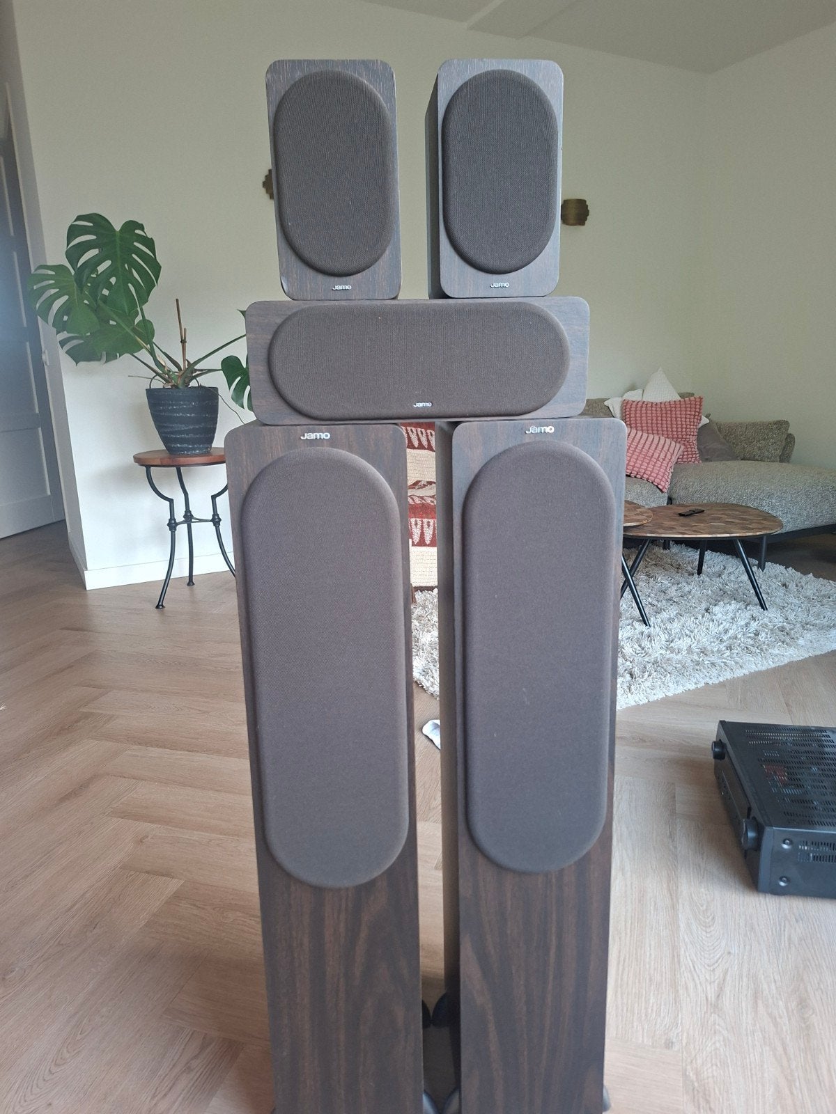Jamo S 426 HCS 3 5.0 Surround Speakerset - Perfecte Staat, Ophalen, Geschikt voor surround/home cinema, Zo goed als nieuw, 60 tot 120 watt