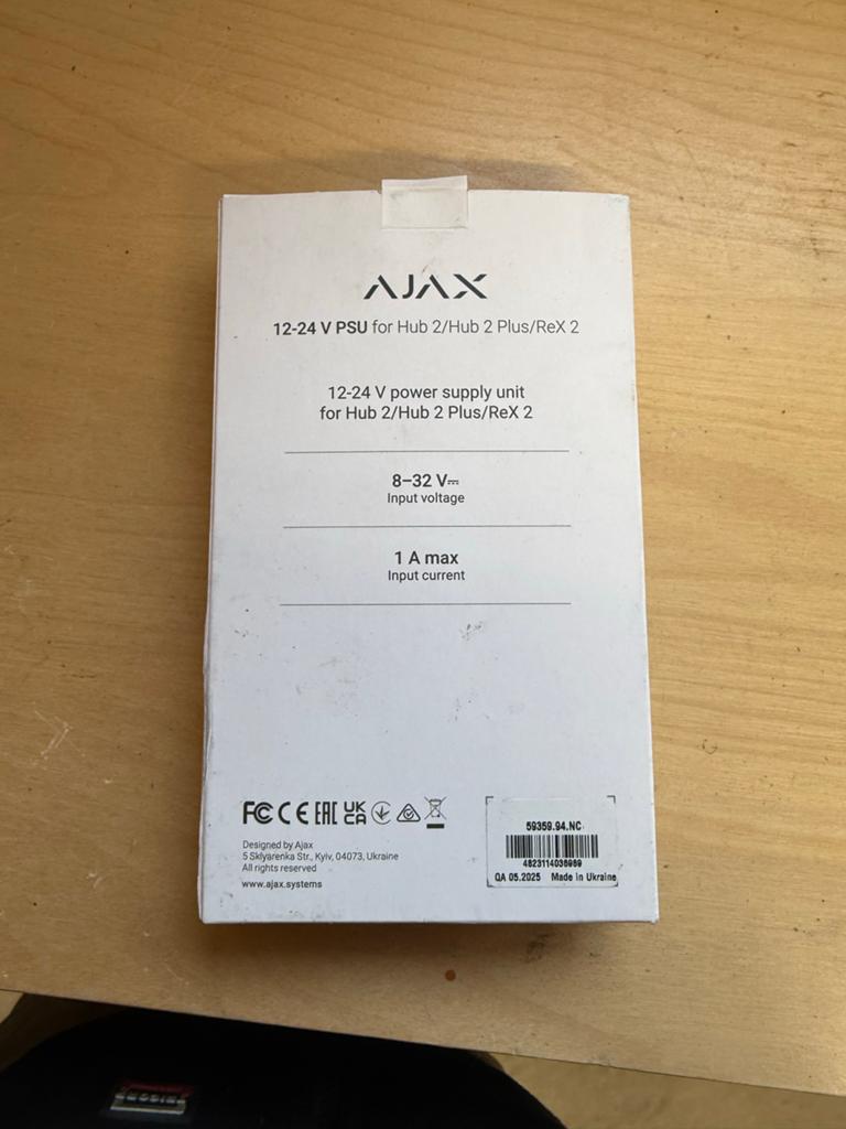 Ajax 12-24 V PSU voor Hub 2/Hub 2 Plus/Rex 2, Ophalen of Verzenden, Nieuw, Overige typen