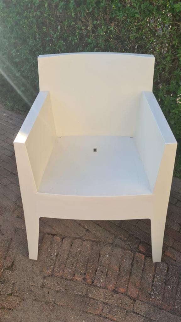 3 tuinstoelen Philppe Starck Driade Toy offwhite stoelen, Ophalen