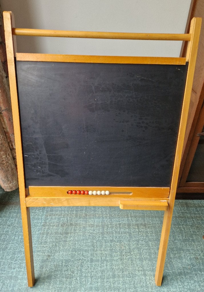 Kinder Schoolbord Vintage met een geïntegreerd telraam, Ophalen, Huis en Inrichting