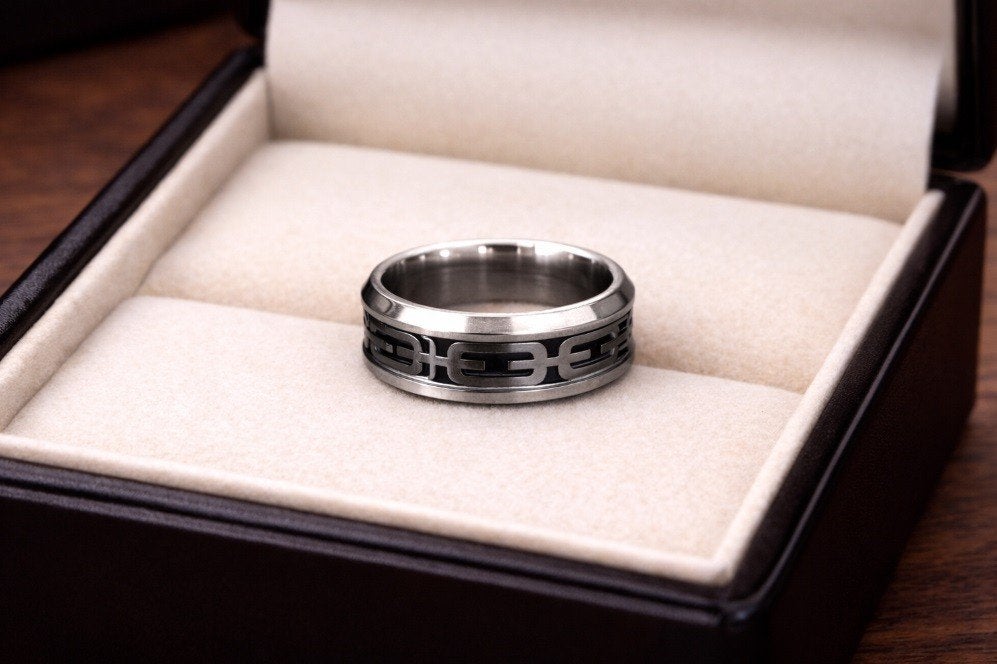 Tungsten Carbide Ring maat 16mm en 20mm, Sieraden, Tassen en Uiterlijk, Ringen, Overige materialen, 20 of groter, Ut, Zwart