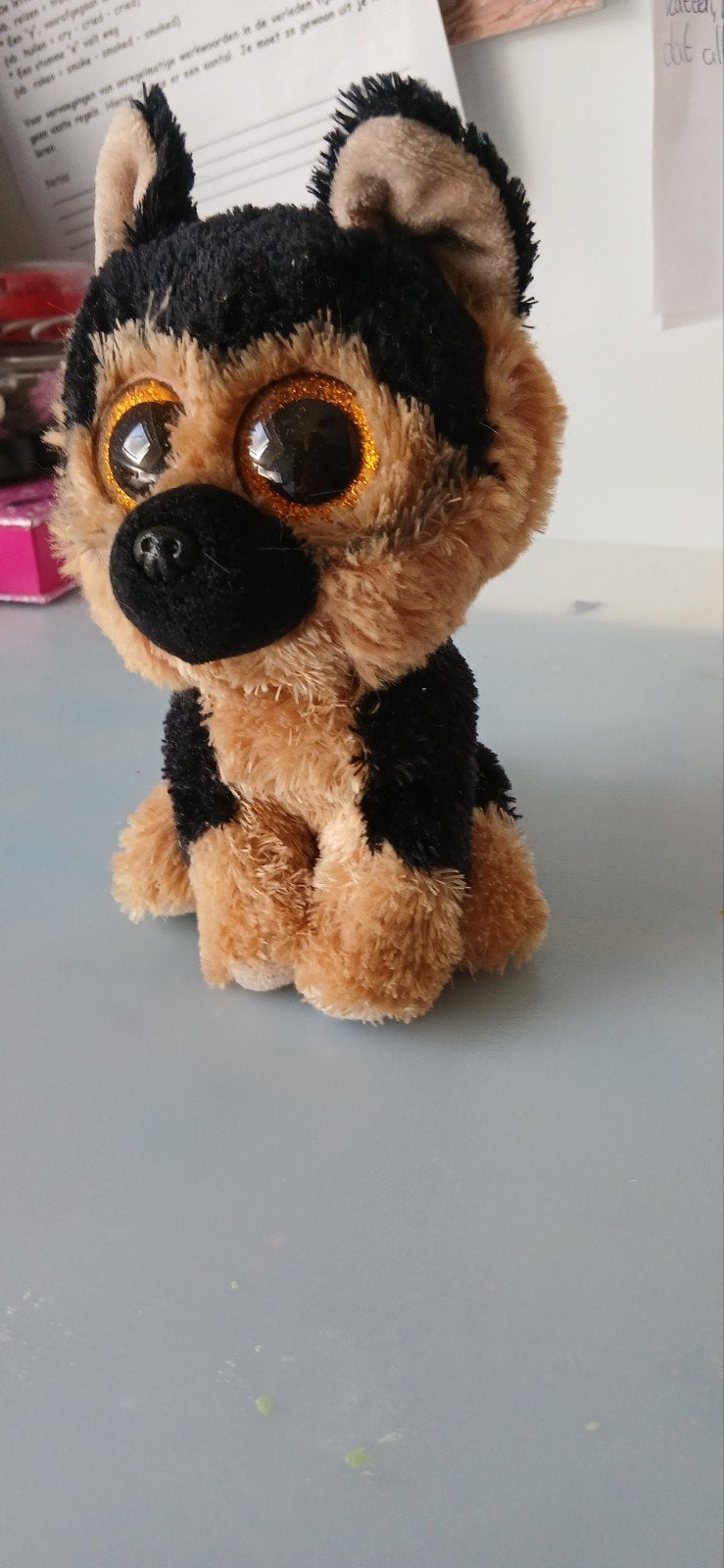 Ty Beanie Boo Spirit Duitse Herder knuffel, Kinderen en Baby's, Speelgoed | Knuffels en Pluche, Ophalen, Gebruikt, Zwart, Hond