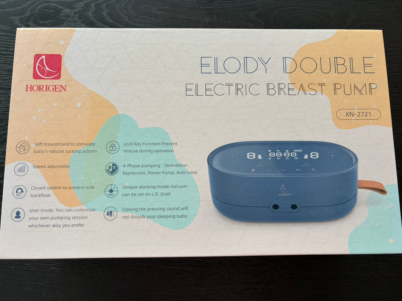 Horigen Elody elektrische dubbele borstkolf, Ophalen of Verzenden, Gebruikt