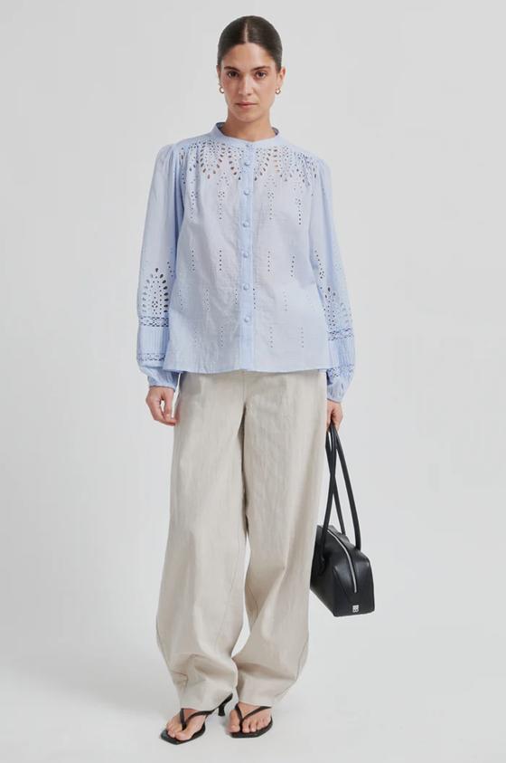 Second female blouse M/38, Kleding | Dames, Maat 38/40 (M), Second Female, Blauw, Ophalen of Verzenden