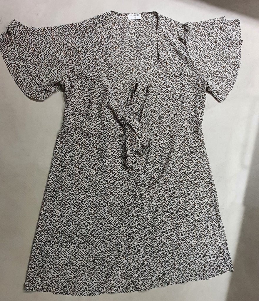 Fluresk zwart wit jurk/vest XL – 2-in-1, Kleding | Dames, Zwart, Maat 46/48 (XL) of groter, Ophalen of Verzenden, Zo goed als nieuw