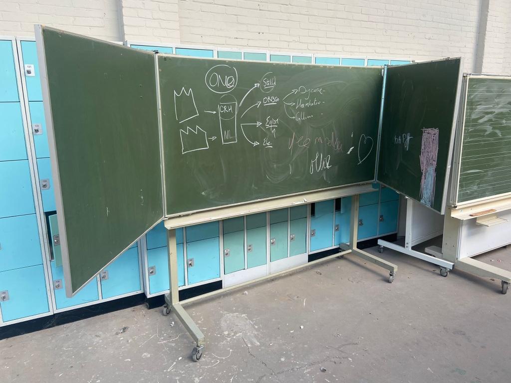 Mooie gebruikte schoolborden die een 2e kans verdienen!!, Ophalen, Gebruikt, Krijtbord