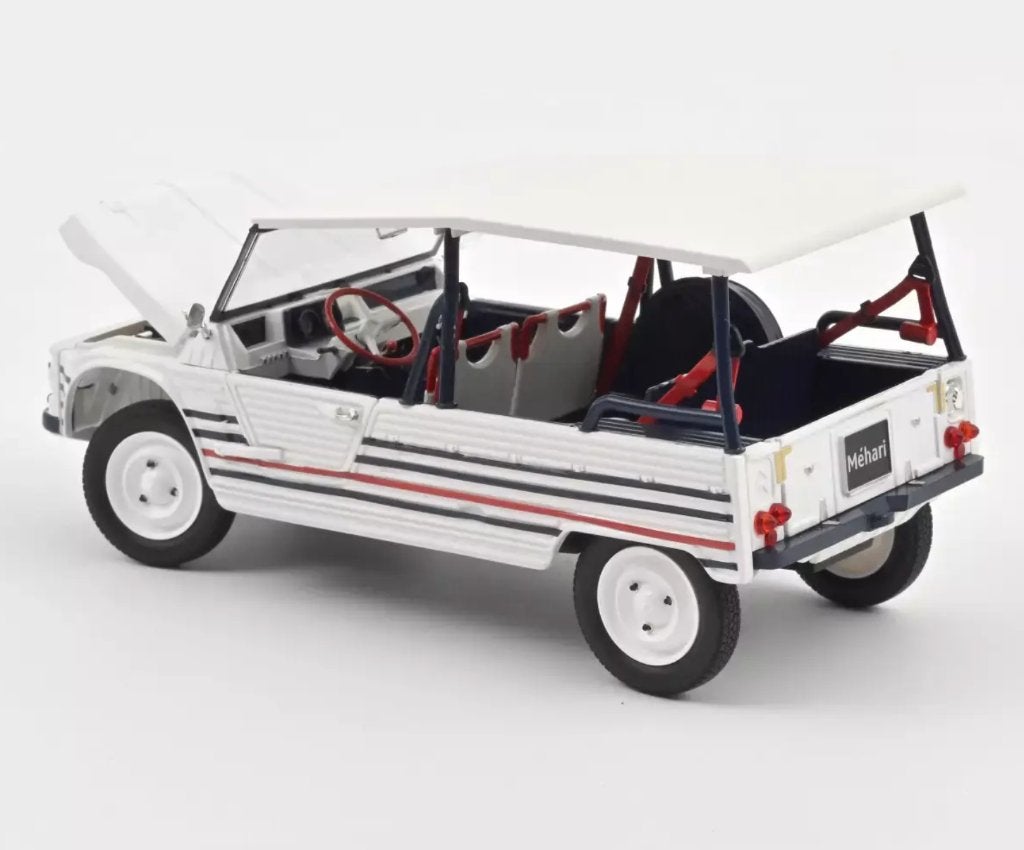 Citroen Mehari '16 Electric Blauw Wit Rood 1/18 NOREV 181805, Hobby en Vrije tijd, Modelauto's | 1:18, Verzenden, Nieuw, Auto