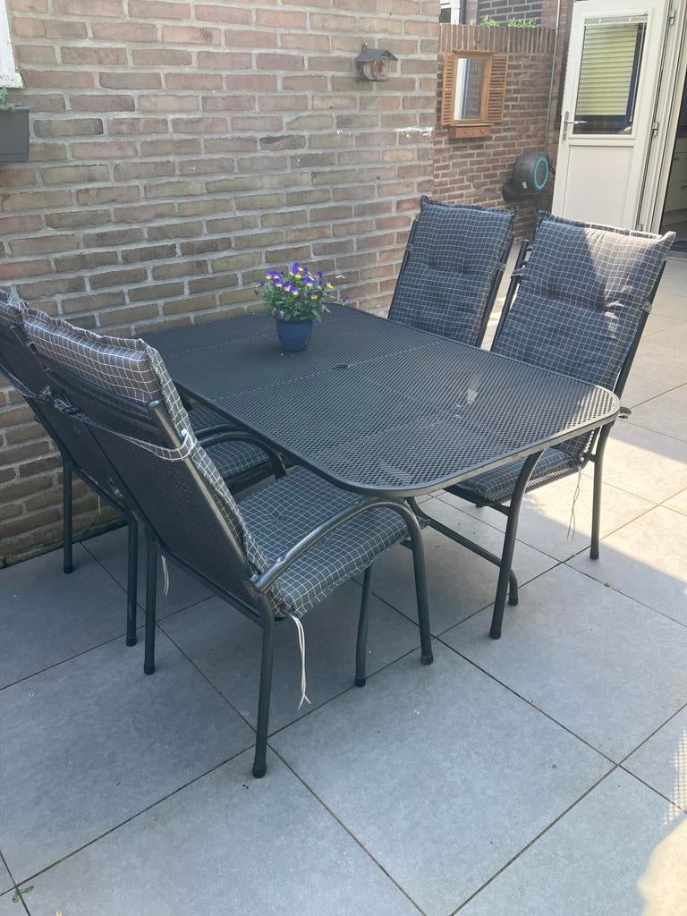 Royal Garden Ketler tuinset met 4 stoelen, Ophalen, Gebruikt, Tuinset, Overige materialen