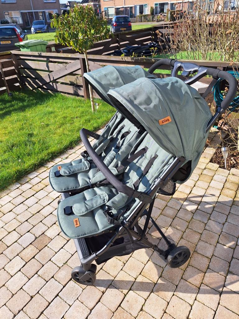 Duo Buggy Didi - Zo goed als nieuw, Kinderen en Baby's, Buggy's, Ophalen, Zo goed als nieuw, Overige merken, Verstelbare rugleuning