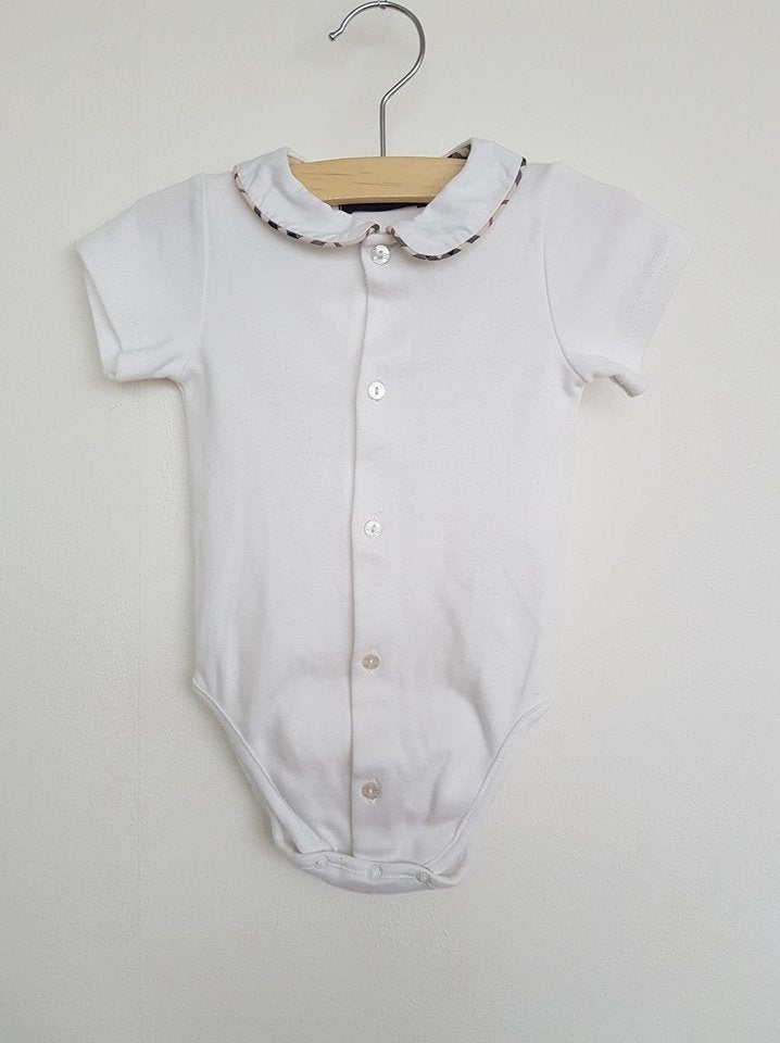 Burberry Baby romper met polo kraagje 68, Ophalen of Verzenden, Zo goed als nieuw, Jongetje of Meisje, Overige typen