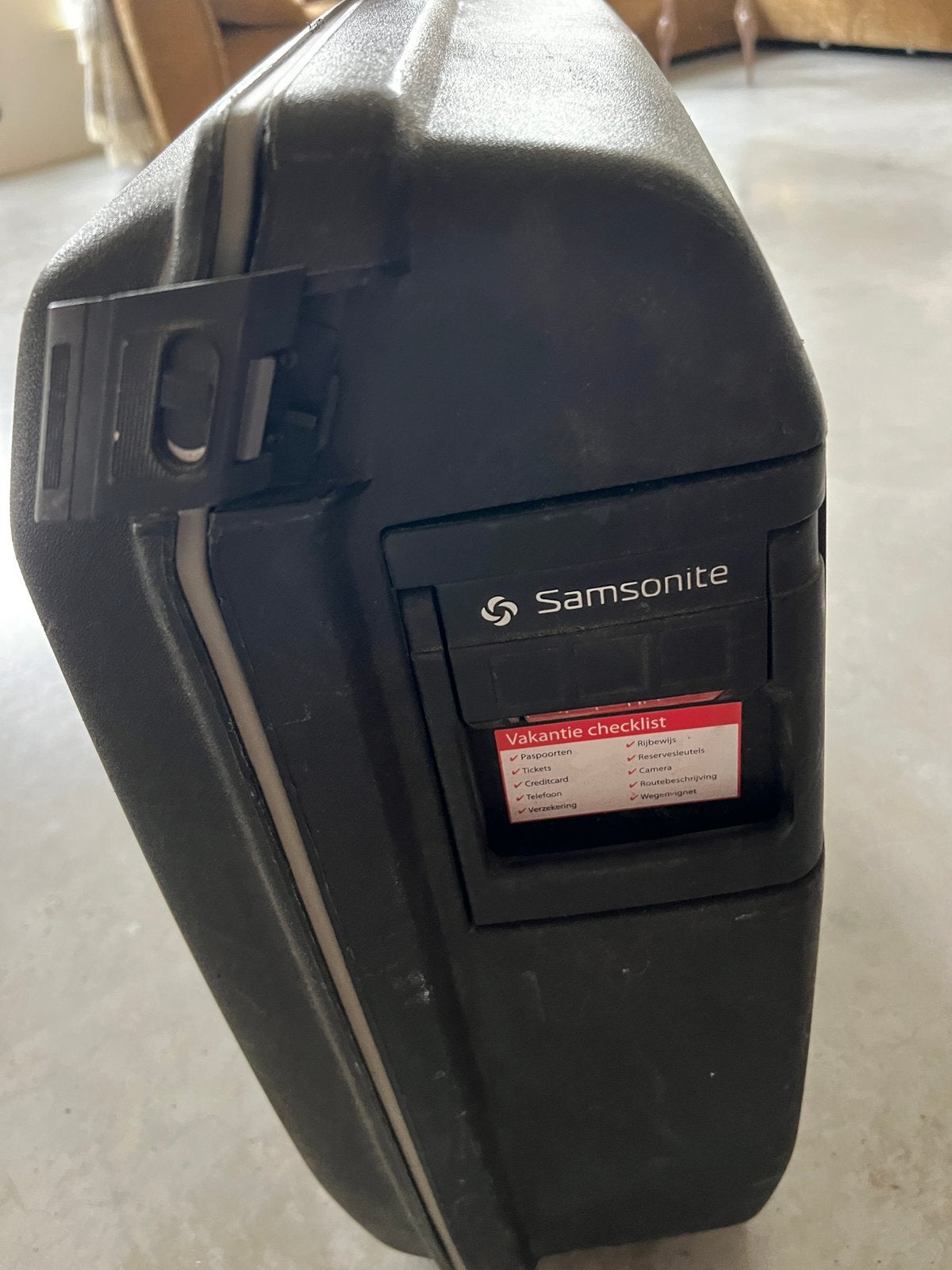 Harde rolkoffer van samsonite, Ophalen, Gebruikt