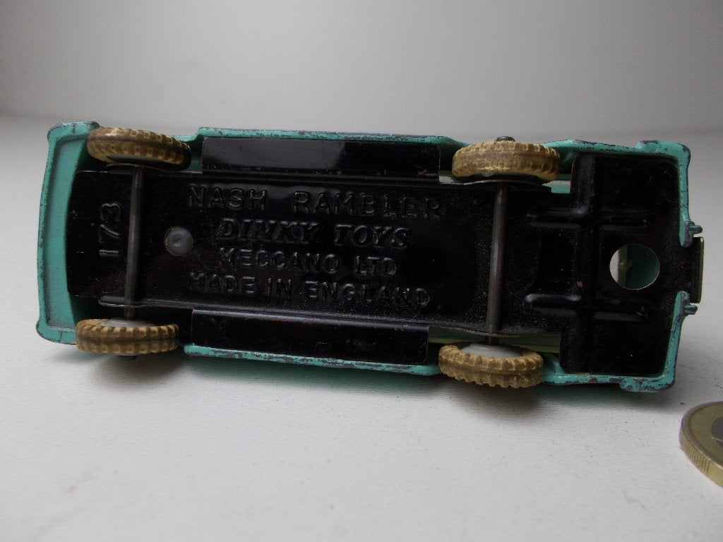 1958 Dinky Toys 173 NASH RAMBLER (TURQUOISE) -B-., Ophalen of Verzenden, Zo goed als nieuw, Auto, Dinky Toys