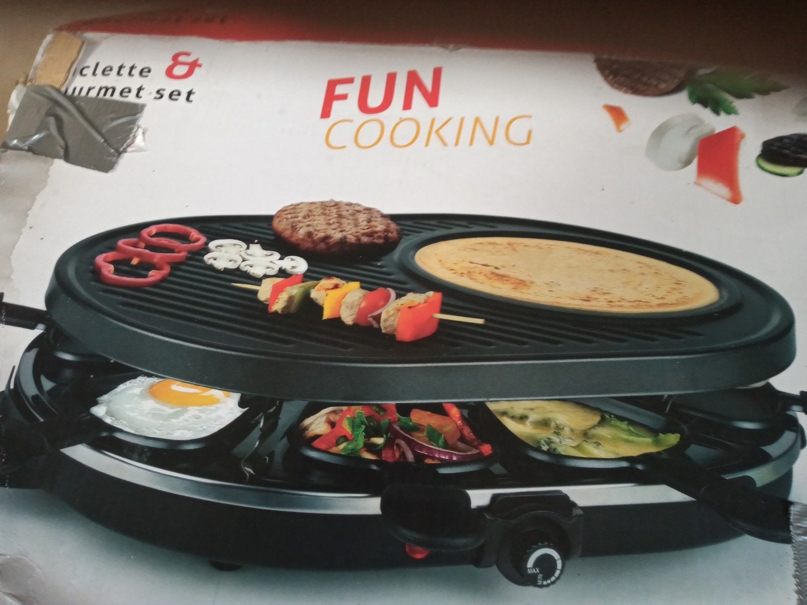 Gourmetset, broodrooster,  broodtrommel, grillplaat, etc., Ophalen of Verzenden, 4 t/m 7 personen