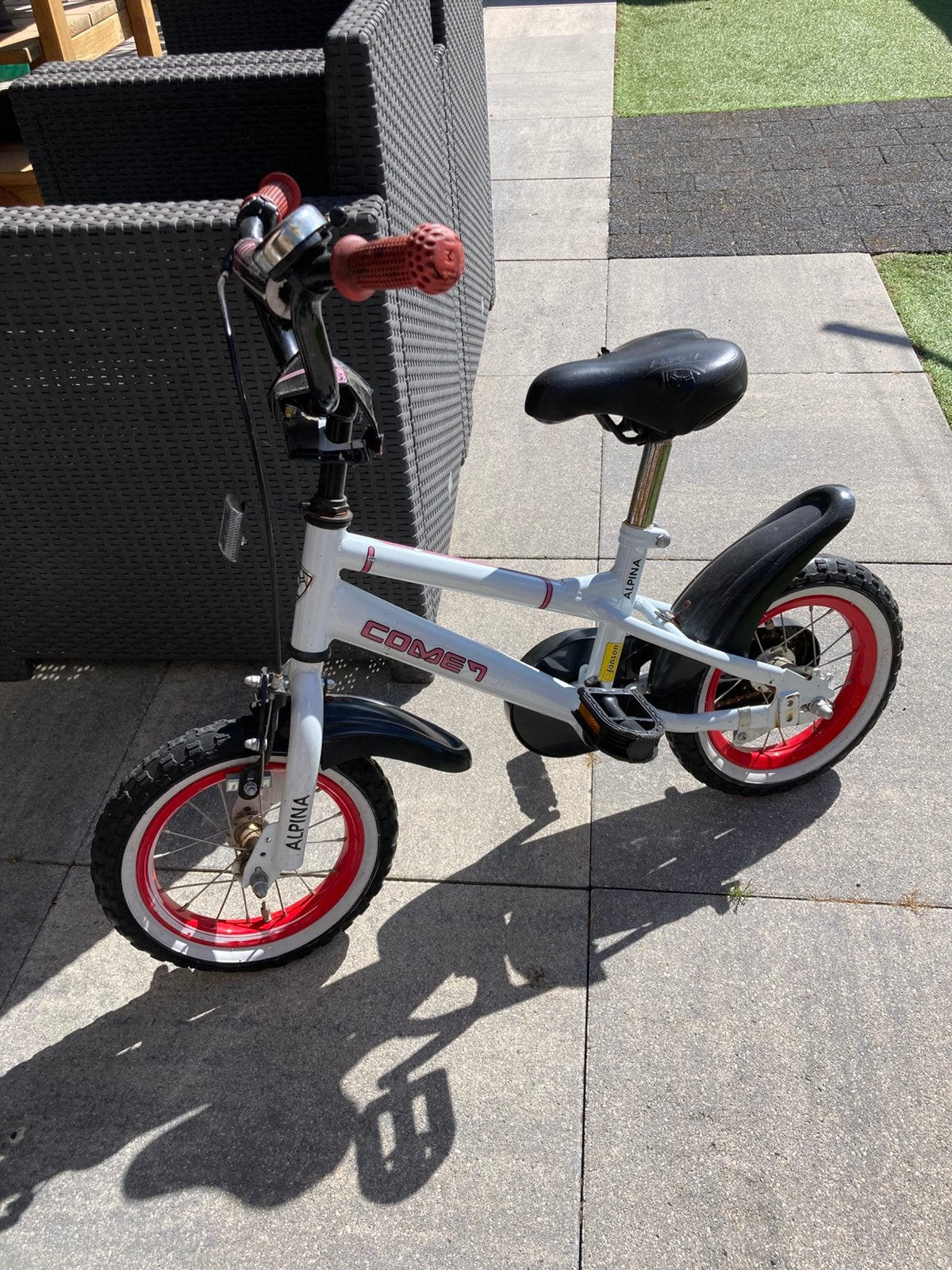 Alpina Comet kinderfietsje 13 inch, Fietsen en Brommers, Fietsen | Kinderfietsjes, Ophalen, Zo goed als nieuw, Terugtraprem, Minder dan 16 inch