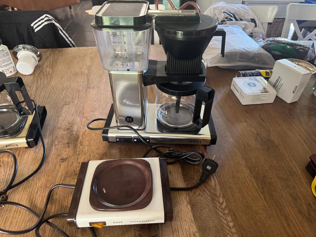 DE snelfilter koffie zet apparaat, Ophalen, Gebruikt, Koffiemachine, Gemalen koffie