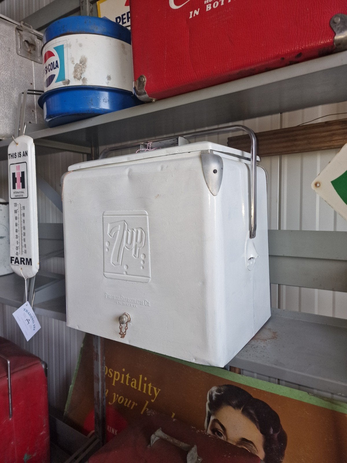 7up cooler usa Coca-Cola  pepsi  royal crown miller dr peppe, Ophalen, Gebruikt, Gebruiksvoorwerp