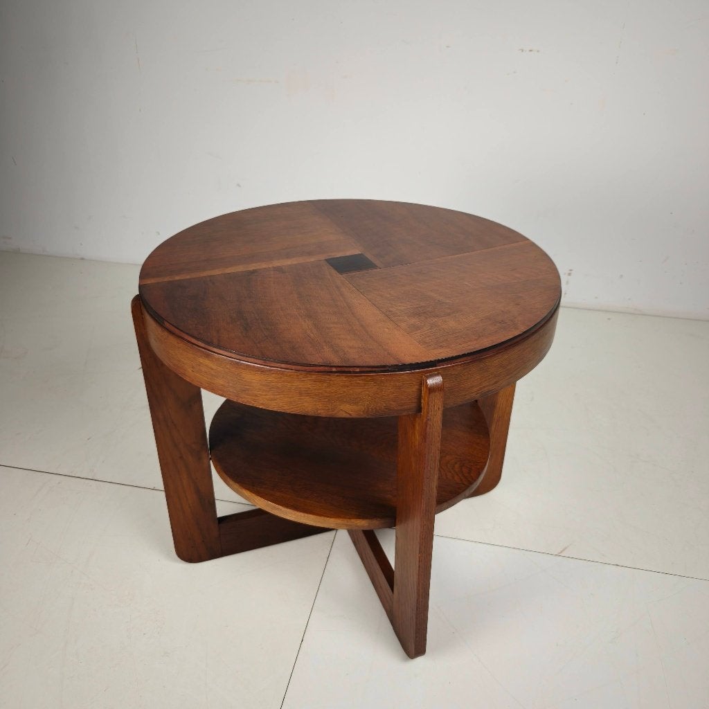 Amsterdamse School eikenhouten tafel, ca. 1925, Nederland, Ophalen of Verzenden