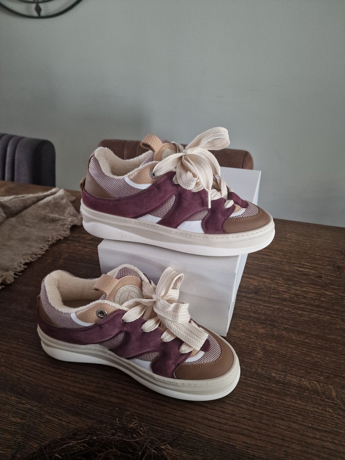 mason garments sneakers bordeaux bruin 38 nieuw, Ophalen of Verzenden, Nieuw, Bruin, Sneakers of Gympen