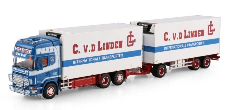 WSI SCANIA R4 KOELTRUCK + KOEL TRAILER - C.  V.D. LINDEN, Wsi, ., Nieuw, Ophalen of Verzenden