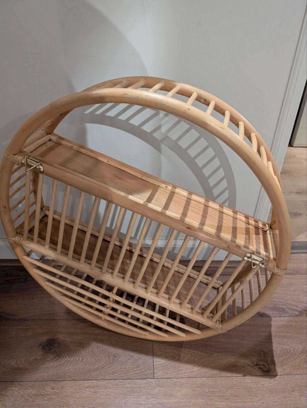 Rotan wandrek met twee planken, Ophalen, Gebruikt