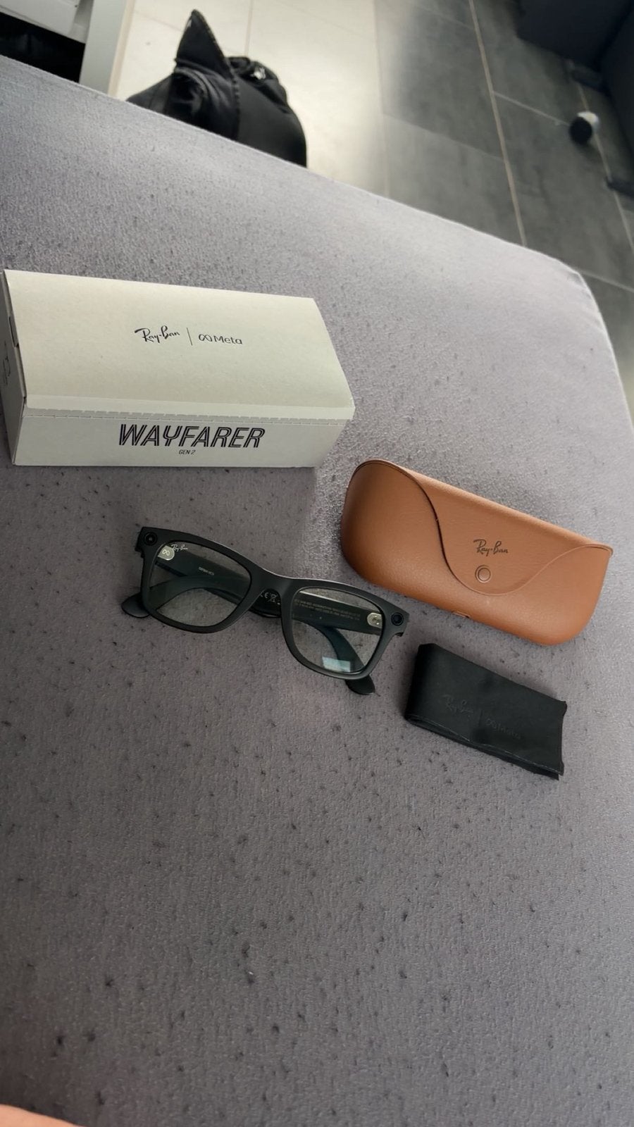 ray ban meta glasses wayfarer, Zwart, Nieuw, Ophalen of Verzenden, Ray-Ban