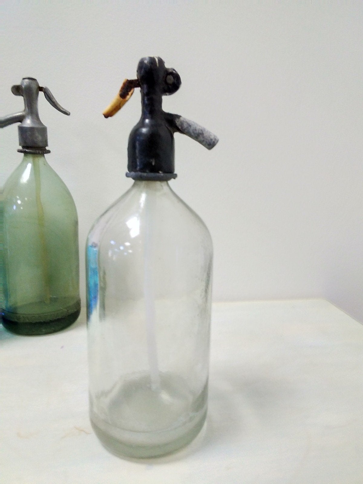 Vintage Spuitfles Helder Glas, Ophalen of Verzenden