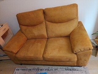 twee zits bank 1,5 jaar oud, Ophalen, 150 tot 200 cm, Tweepersoons, 75 tot 100 cm