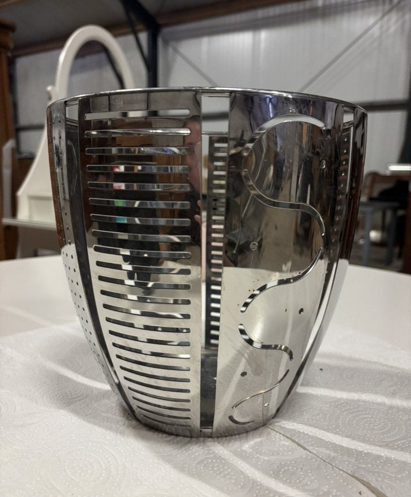 Alessi Helmut citrusmand / fruitmand van RVS, Alessi (tweedehands product), Gebruikt, Niet bekend (tweedehands product), Mand