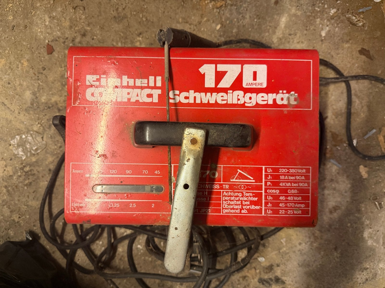Einhell Compact 170 Ampère Lasapparaat, Ophalen, Gebruikt, 150 tot 250 ampère, Elektroden