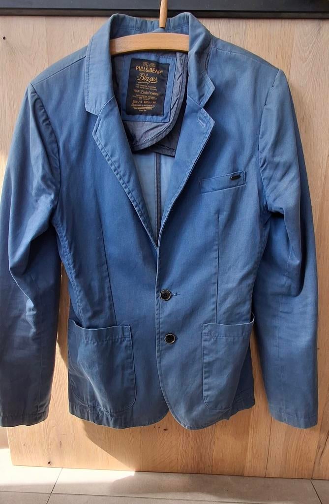 Pull&Bear Blauwe Blazer Maat S, Blauw, Ophalen of Verzenden, Pull&Bear, Gedragen