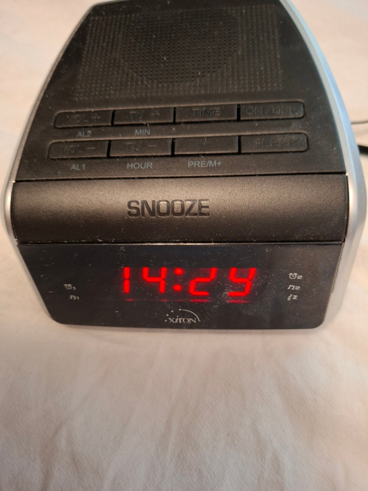 Xiron Wekker Radio CR-08 - Compacte Klokradio, Audio, Tv en Foto, Radio's, Gebruikt, Radio, Ophalen of Verzenden