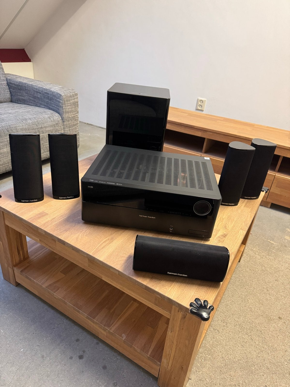 Harman Kardon AVR 170 Home Cinema Set met 5.1 Speakers, Gebruikt, 70 watt of meer, 5.1-systeem, Overige spelers