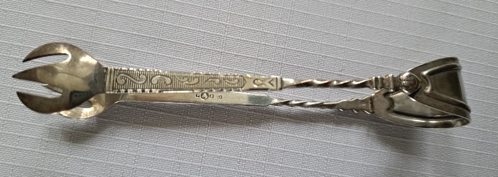 vintage suikertang verzilverd Pako Rhenen Metaalwarenfabriek, Verzenden