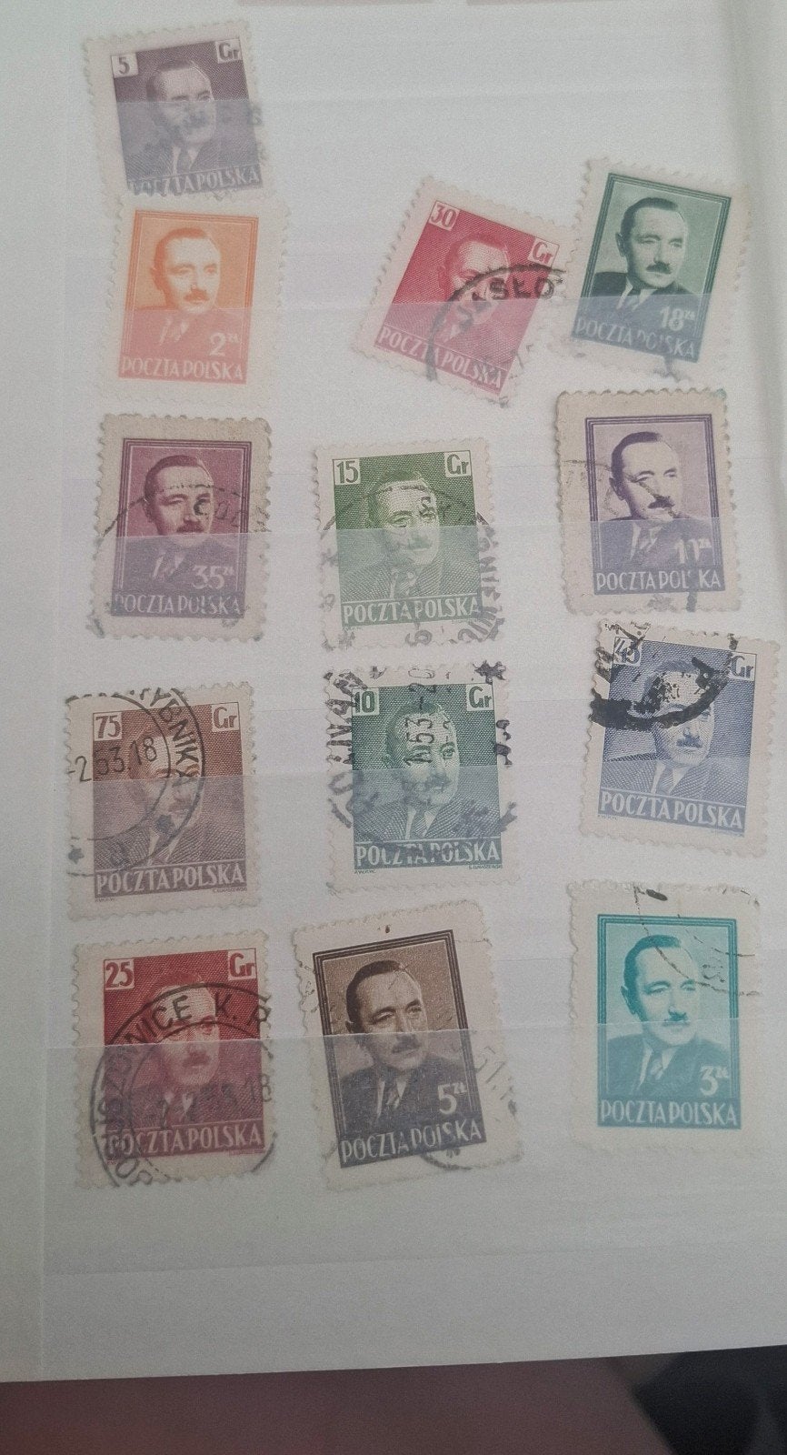 Polen 1948, Boleslaw Bierut 13x, Verzenden, Polen, Gestempeld
