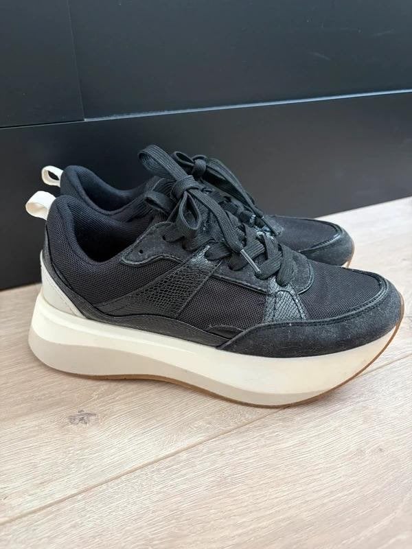 Zara Sneakers met dikke zool Platform Maat 38, Kleding | Dames, Ophalen of Verzenden, Zara, Zwart, Sneakers of Gympen