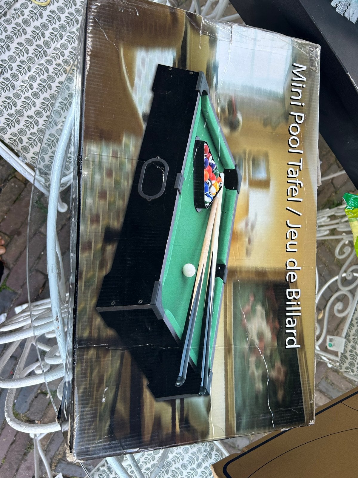 Nieuwe Mini Pooltafel / Biljarttafel met accessoires, Ophalen of Verzenden, Nieuw, Pooltafel
